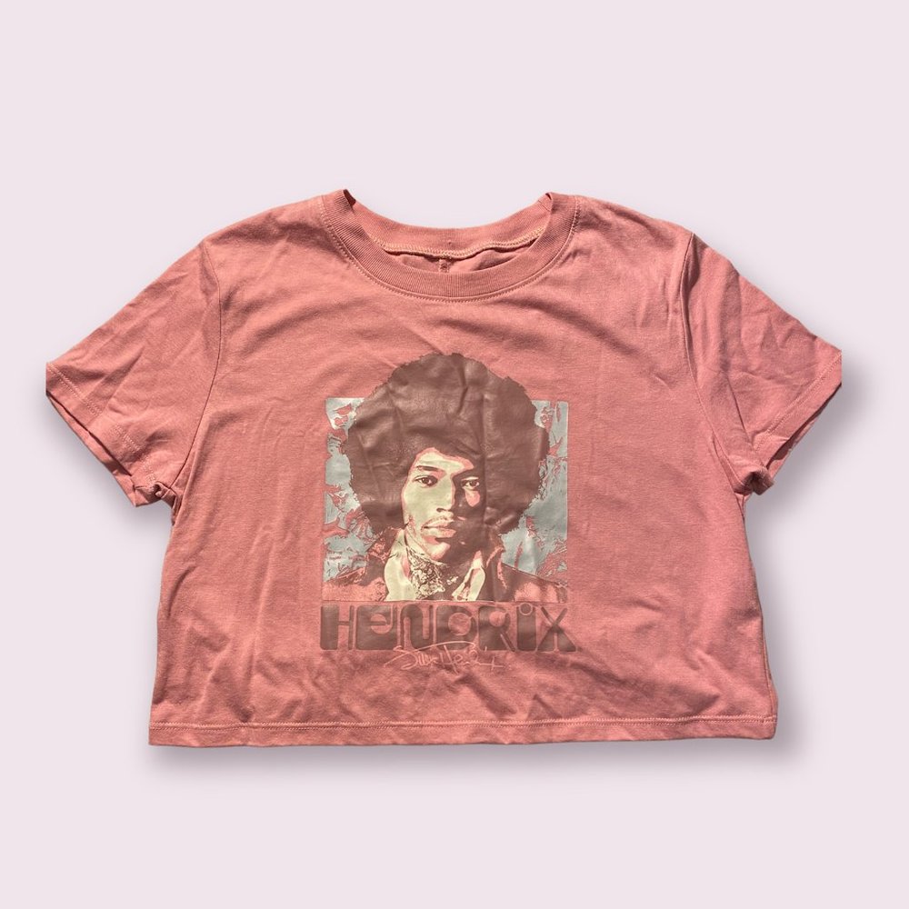Jimi Hendrix Crop Tee Shirt